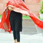 Red Benarasi Dupatta